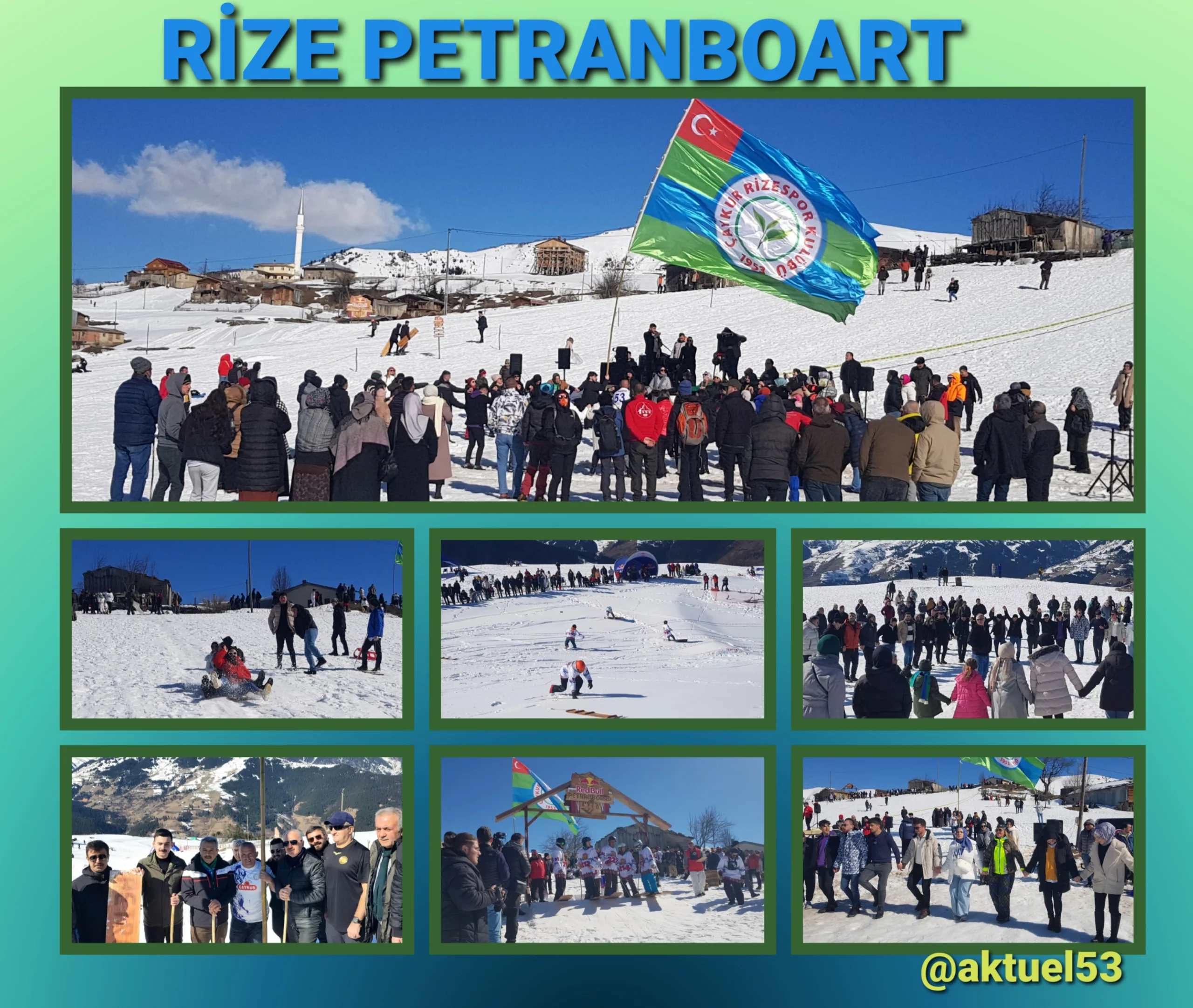 Rize’de Petranboart 15. kayak şenlikleri yapıldı