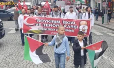 Rize ‘de Terör örgütü israil’i Lanet protesto eylemi