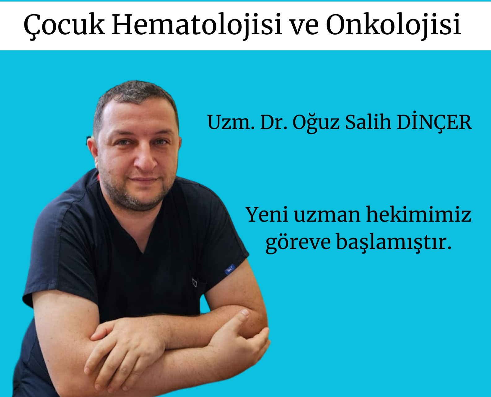 Rize Devlet hastanesinde,Çocuk Hematolojisi ve Onkolojisi Uzmanı göreve başladı.