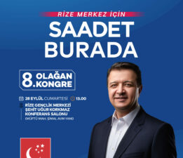 Rize’de Saadet partisi 8. Olağan Kongresi