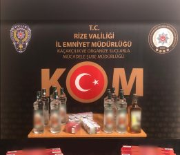 Rize’de kaçakçılık operasyonu