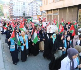 TERÖR ÖRGÜTÜ İSRAİL RİZE’DE BÜYÜK BİR YÜRÜYÜŞ VE BASIN AÇIKLAMASI İLE KINANDI..