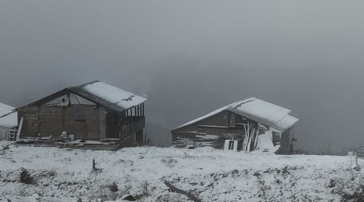 Rize’de kar yağışı