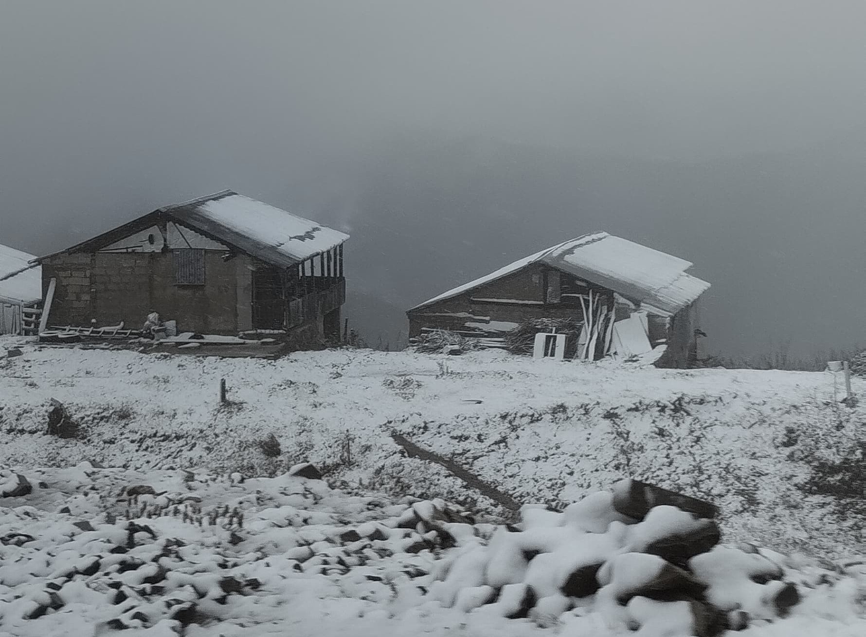 Rize’de kar yağışı