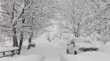 Rize’de yoğun kar yağışı