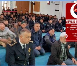 Şehit  Rize Emniyet Müdürü Altuğ Verdi için,şeyh camii’nde Mevlid-i Şerif