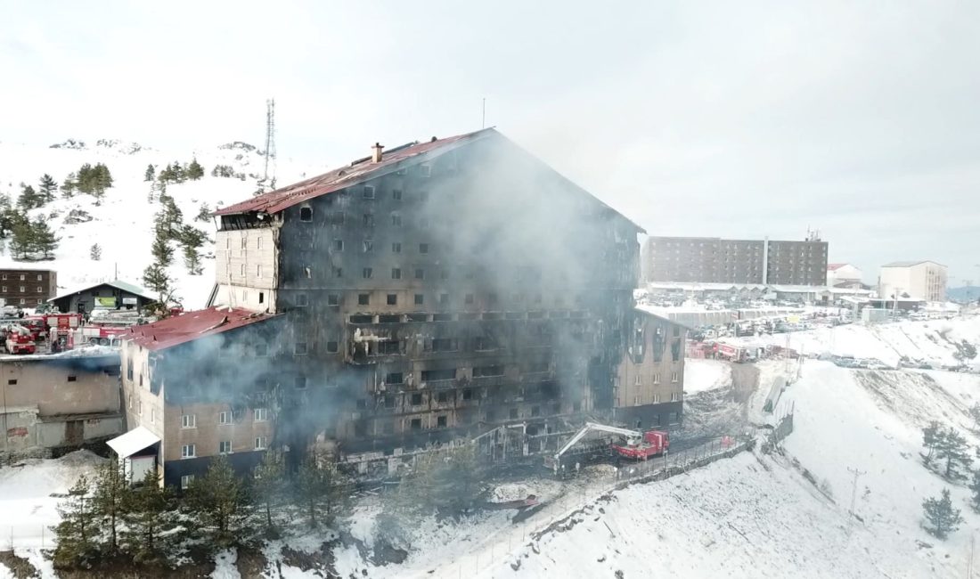 Dün akşam Bolu kartalkaya'da